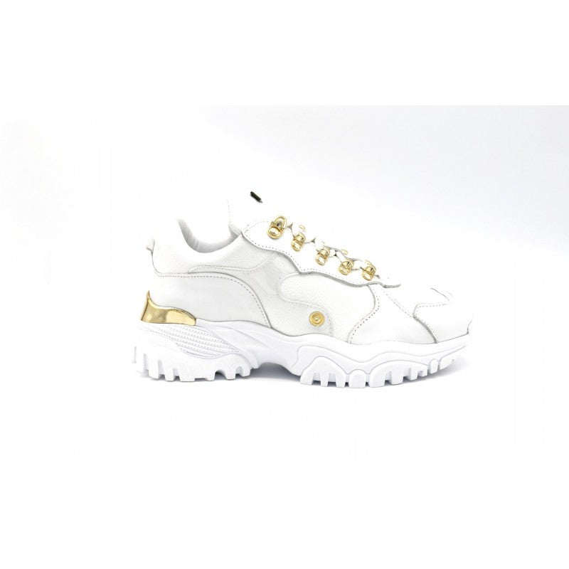 Sneakers Caroline White Gold 3F